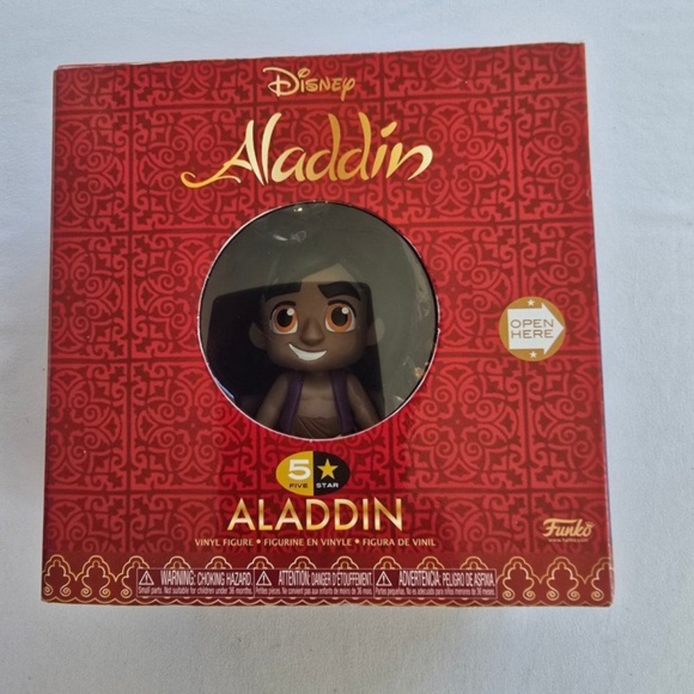🆕️ *NWT* Disney Aladdin‎ 5 Star Vinyl Figure with Abu and Magic Lamp Funko